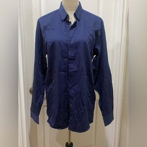 NWT Ted Baker London Geometric Patterned Shirt in Navy Size 4